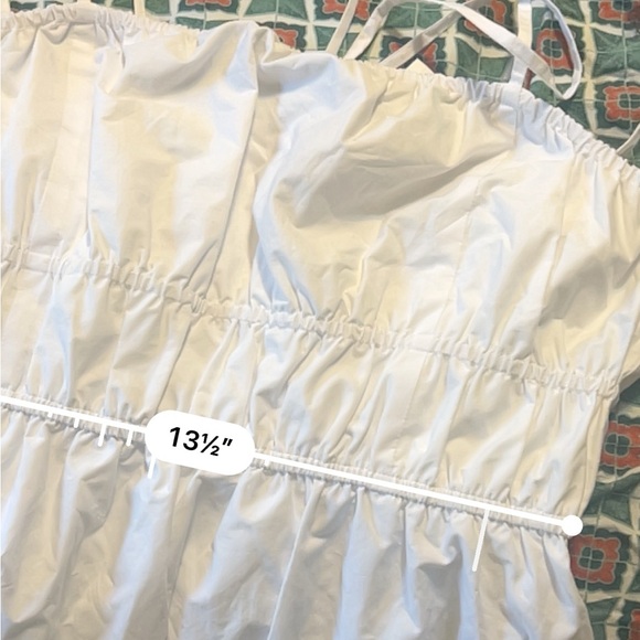 NWT Madewell Embroidered Tank Midi Dress in Poplin White 6 - Picture 9 of 12